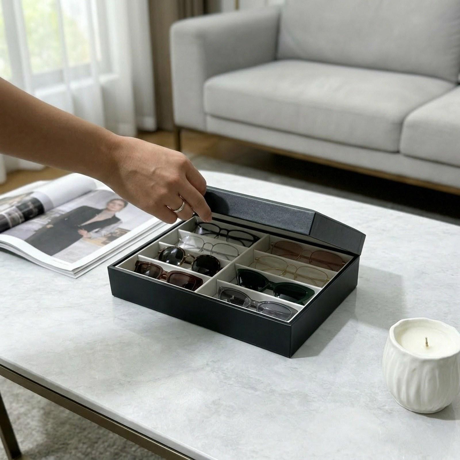 Men'S Accessories Organizer Tray - حامل تخزين النظارات الشمسية متعدد الوظائف،