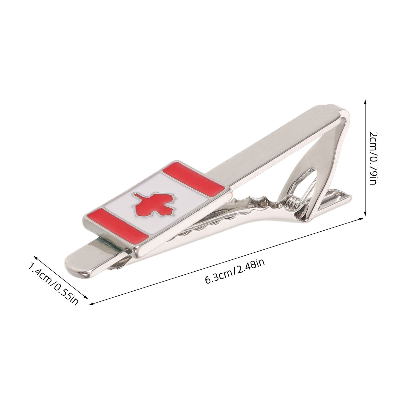 مشبك ربطة عنق معدني بعلم كندا  - مراجعة Men'S Accessories Canada وسعره