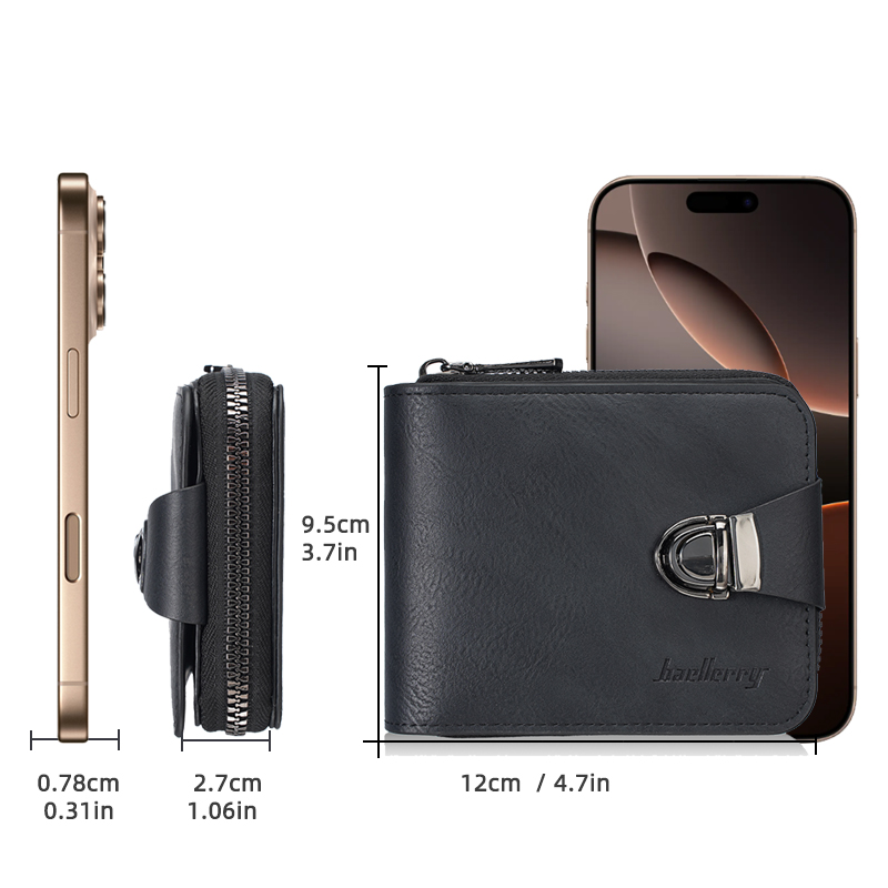 Baellerry اسم جديد النقش الرجا - مراجعة Coin Holder Men وسعره
